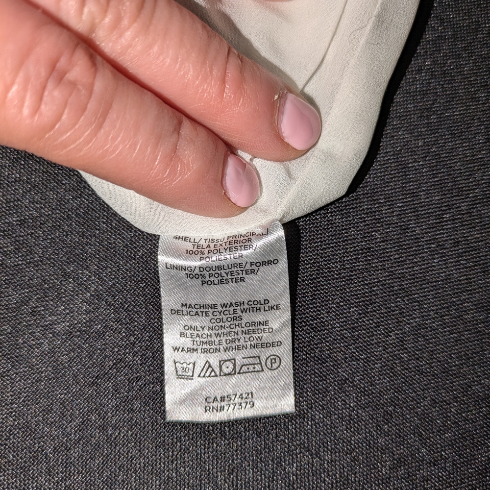 Ann Taylor Factory Black and White Sleeveless Halter Blouse - Picture 10 of 11